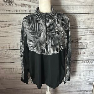women black and white nike running sweater size large